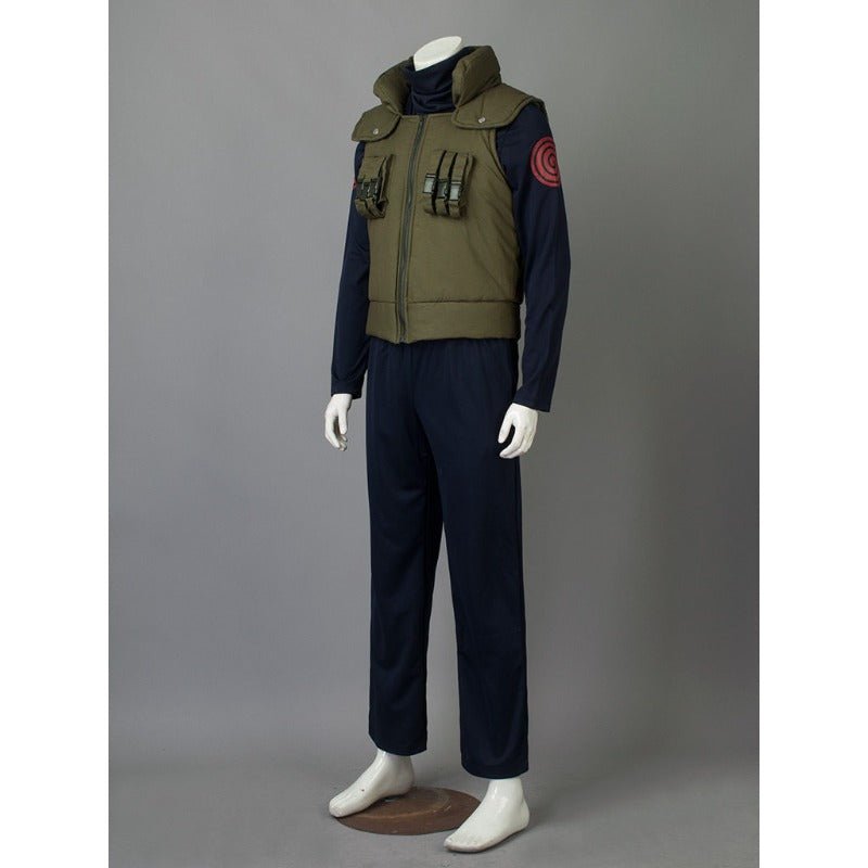 Naruto Hatake Kakashi Military Uniform Cosplay Costume, Anime Male Outfit for Halloween Carnival Party - Coscosmos