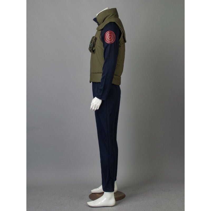 Naruto Hatake Kakashi Military Uniform Cosplay Costume, Anime Male Outfit for Halloween Carnival Party - Coscosmos