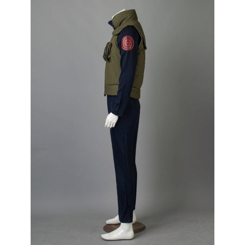 Naruto Hatake Kakashi Military Uniform Cosplay Costume, Anime Male Outfit for Halloween Carnival Party - Coscosmos