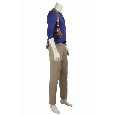 Nathan Drake Costume - Uncharted 4: A Thief's End Deluxe Cosplay Full Set - Coscosmos
