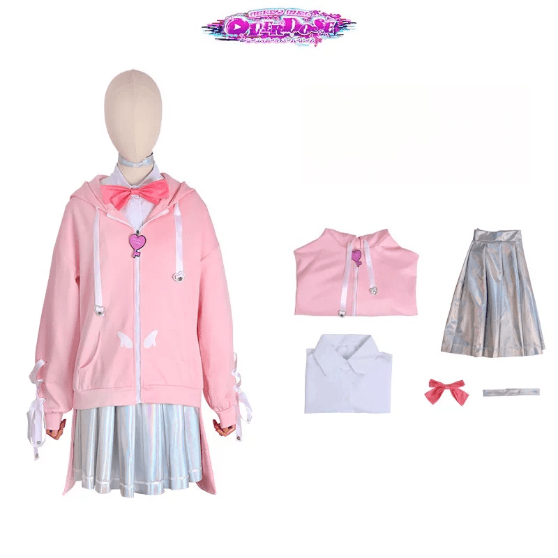 Needy Girl Overdose Amatsuka Sweater Cosplay Full Set Casual Outfit for Women - Coscosmos
