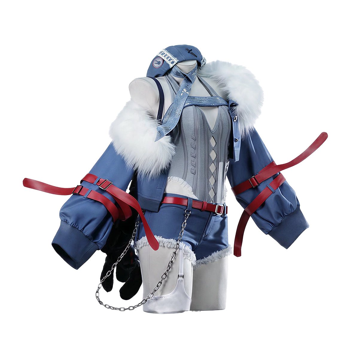 Neon Genesis Evangelion Rei Ayanami Cosplay Costume Rock Band Fanmade Female Outfit - Coscosmos