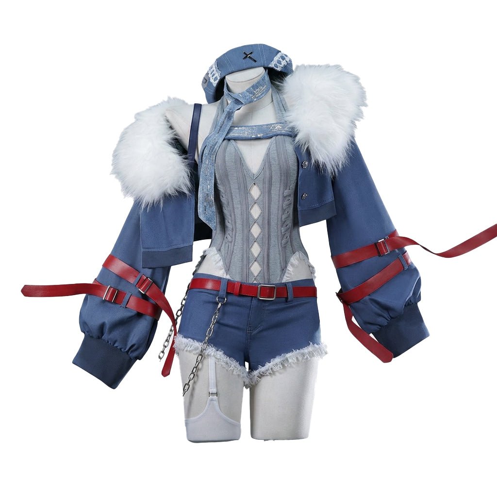 Neon Genesis Evangelion Rei Ayanami Cosplay Costume Rock Band Fanmade Female Outfit - Coscosmos