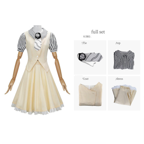 New Arrival Wicked Cosplay Costume: Glinda the Good Witch Musical Halloween Stage Performance Dress - Coscosmos