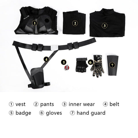 New Avengers Bucky Barnes Cosplay Costume - Winter Soldier Outfit - Coscosmos