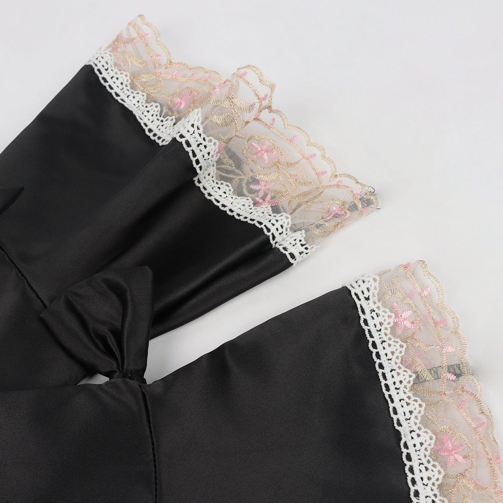 New Court Retro Dress Gown Performance Dance Noble Party Lace Satin Dress - Coscosmos