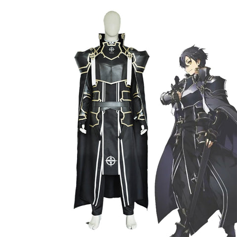 New Sword Art Online Integrity Knight Kirito Cosplay Costume, Full Set Anime Outfit for SAO Alicization Role Play - Coscosmos