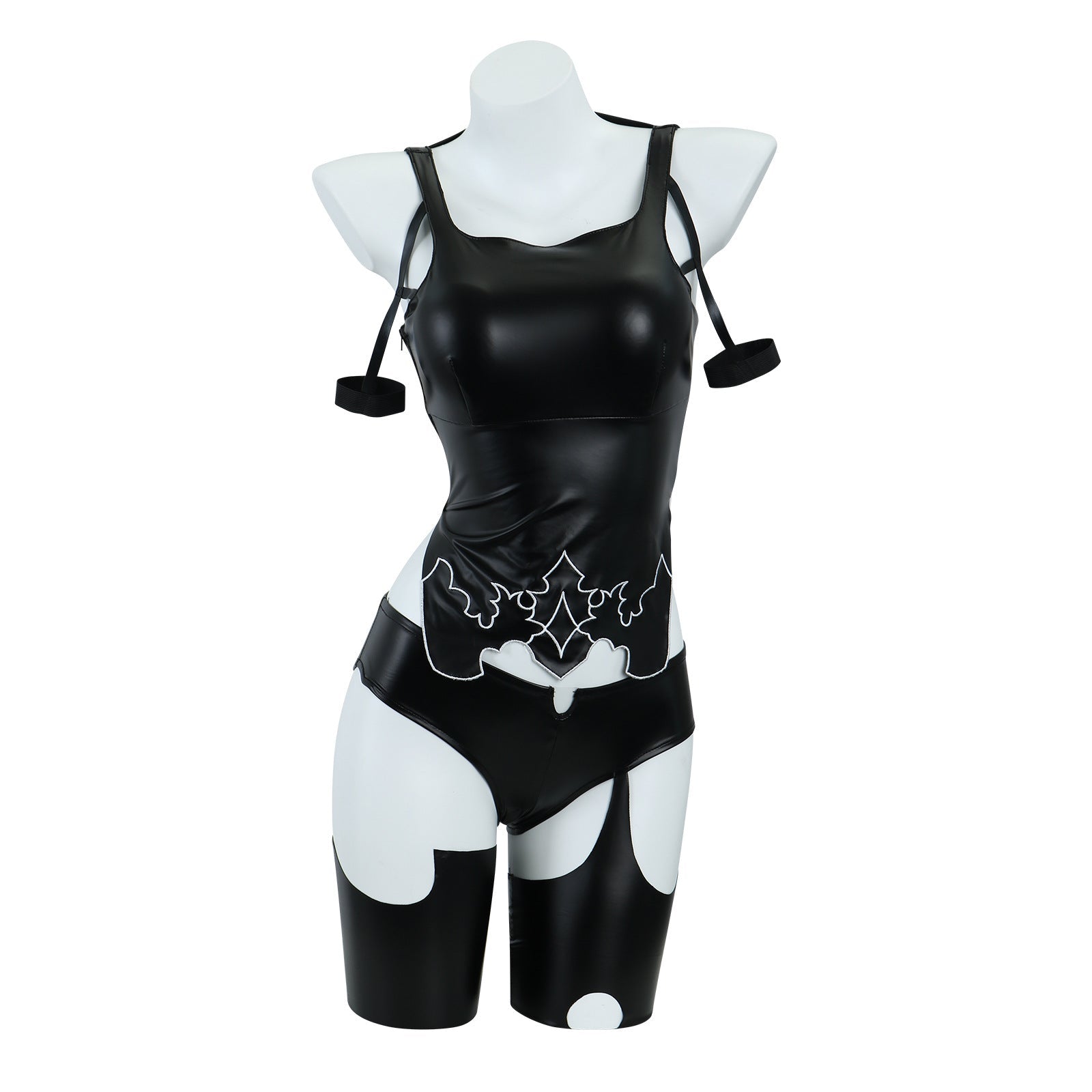 NieR:Automata Sexy YoRHa A2 Cosplay Costume Anime Latex Fitting Suit - Coscosmos