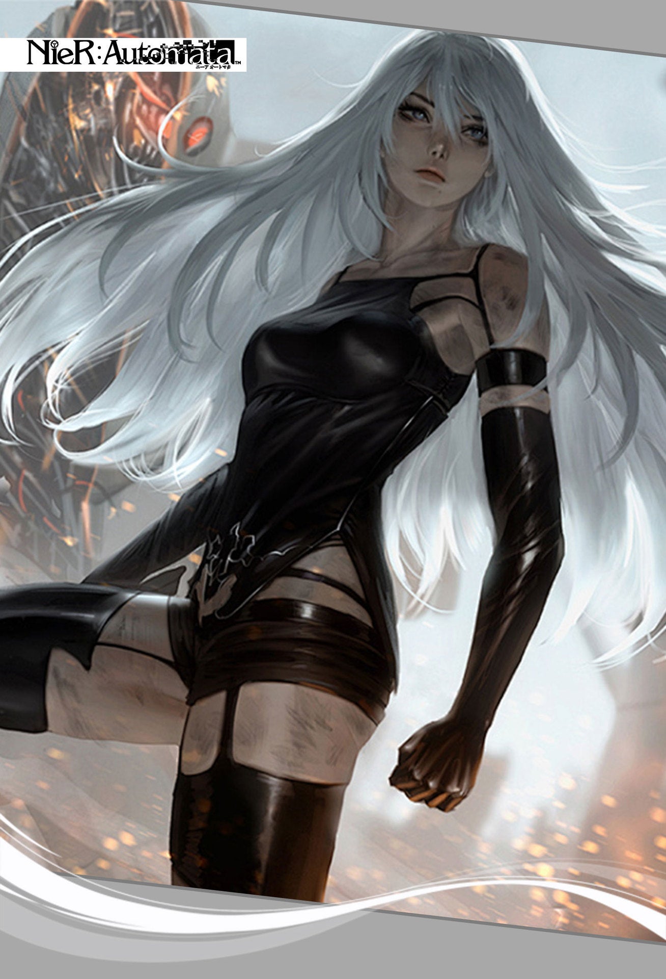 NieR:Automata Sexy YoRHa A2 Cosplay Costume Anime Latex Fitting Suit - Coscosmos