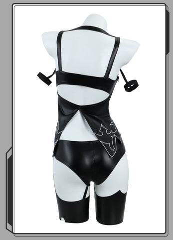 NieR:Automata Sexy YoRHa A2 Cosplay Costume Anime Latex Fitting Suit - Coscosmos