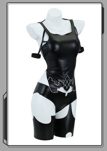 NieR:Automata Sexy YoRHa A2 Cosplay Costume Anime Latex Fitting Suit - Coscosmos
