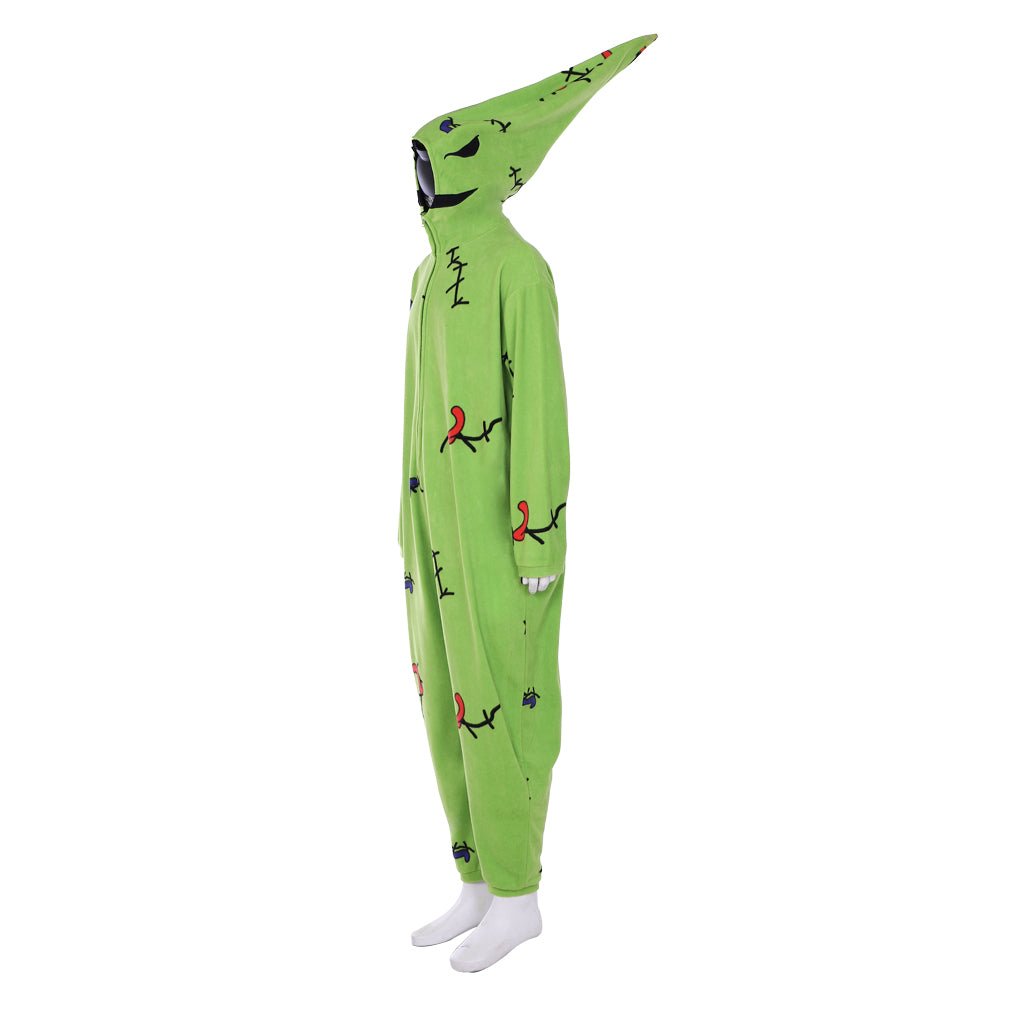 "Nightmare Before Christmas Oogie Boogie Cosplay Costume Kigurumi Union Suit - Soft & Cozy for Halloween, Conventions, and Events!" - Coscosmos