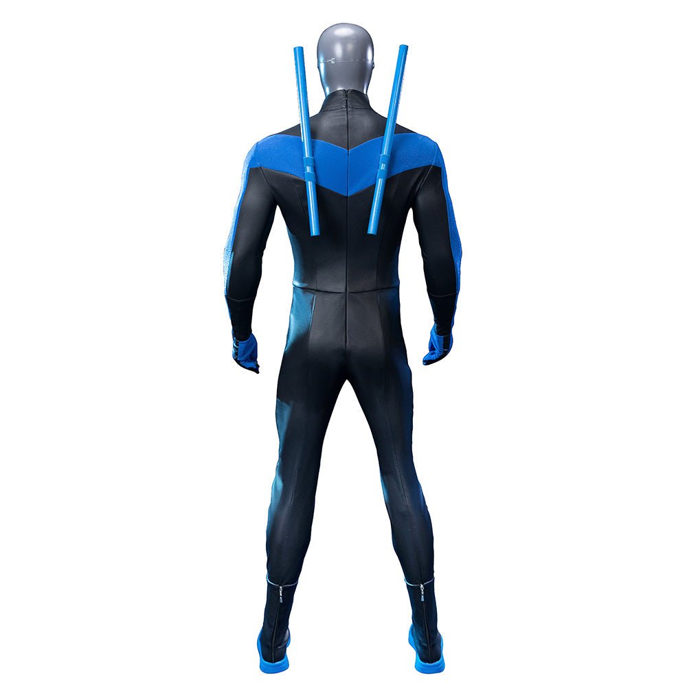 Nightwing Deluxe Full Suit Costume - Premium DC Comics Superhero Cosplay Outfit - Coscosmos