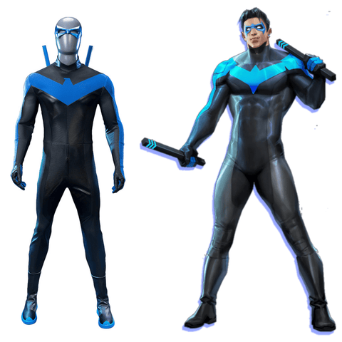 Nightwing Deluxe Full Suit Costume - Premium DC Comics Superhero Cosplay Outfit - Coscosmos