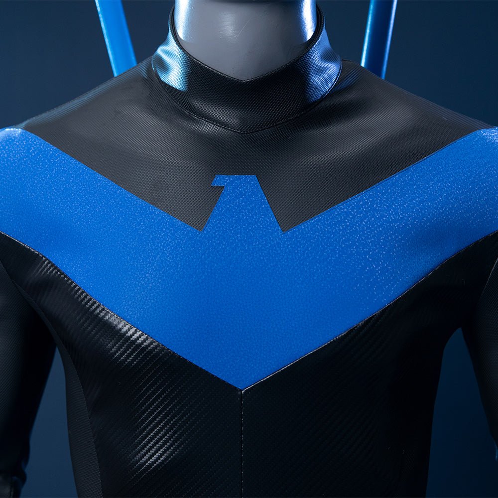 Nightwing Deluxe Full Suit Costume - Premium DC Comics Superhero Cosplay Outfit - Coscosmos