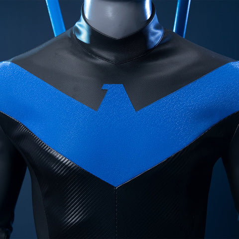Nightwing Deluxe Full Suit Costume - Premium DC Comics Superhero Cosplay Outfit - Coscosmos