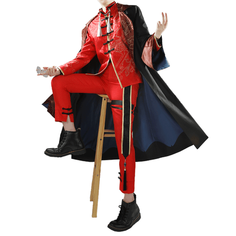 NIJISANji Minato Fuwa Four Gods Theme New Outfit Cosplay Costume - Coscosmos