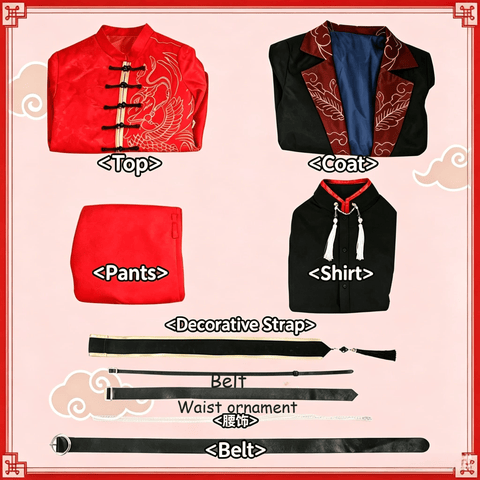 NIJISANji Minato Fuwa Four Gods Theme New Outfit Cosplay Costume - Coscosmos