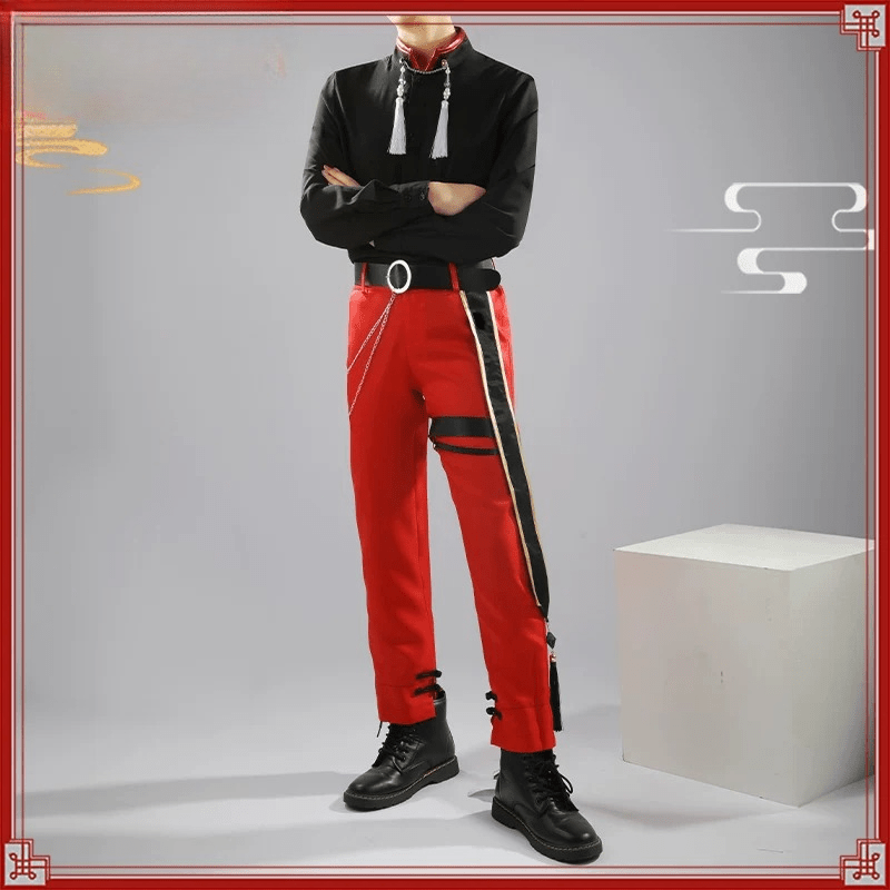 NIJISANji Minato Fuwa Four Gods Theme New Outfit Cosplay Costume - Coscosmos