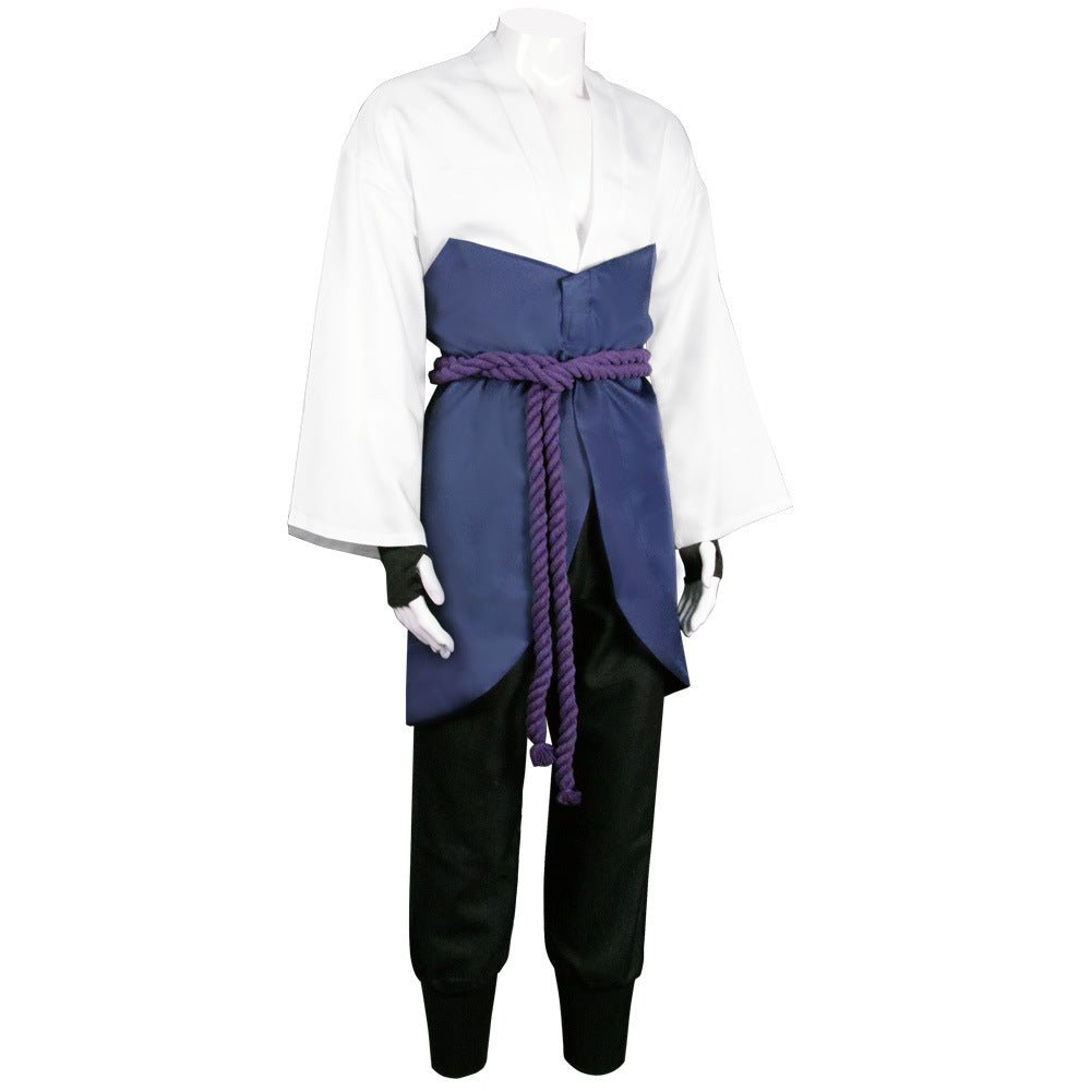 Ninja Cosplay Costume Naruto Sasuke Uchiha Full Set Role Play Costume - Coscosmos