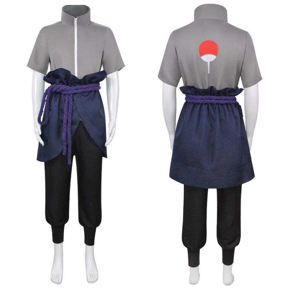 Ninja Cosplay Costume Naruto Sasuke Uchiha Full Set Role Play Costume - Coscosmos