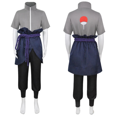 Ninja Cosplay Costume Naruto Sasuke Uchiha Full Set Role Play Costume - Coscosmos