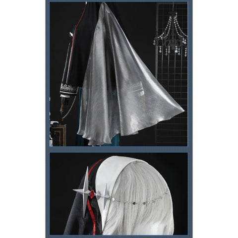 NU: Carnival Blanc - Silver Spell Nun Cosplay Costume Full Set - Coscosmos