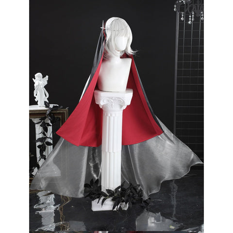NU: Carnival Blanc - Silver Spell Nun Cosplay Costume Full Set - Coscosmos