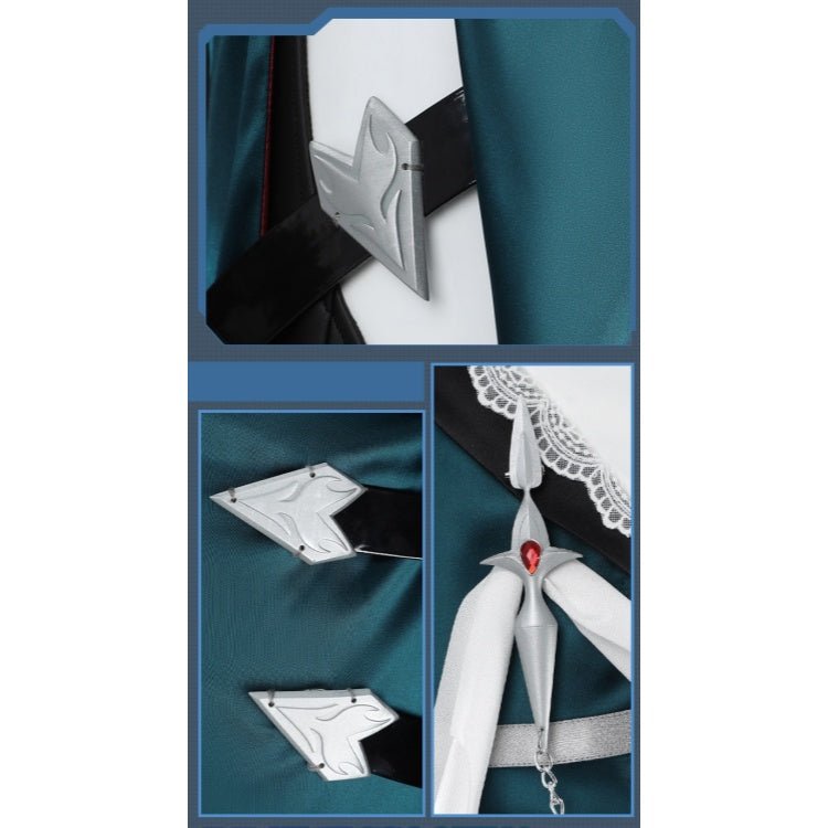NU: Carnival Blanc - Silver Spell Nun Cosplay Costume Full Set - Coscosmos