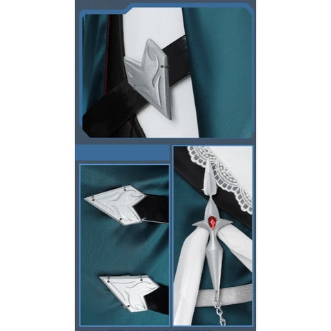 NU: Carnival Blanc - Silver Spell Nun Cosplay Costume Full Set - Coscosmos