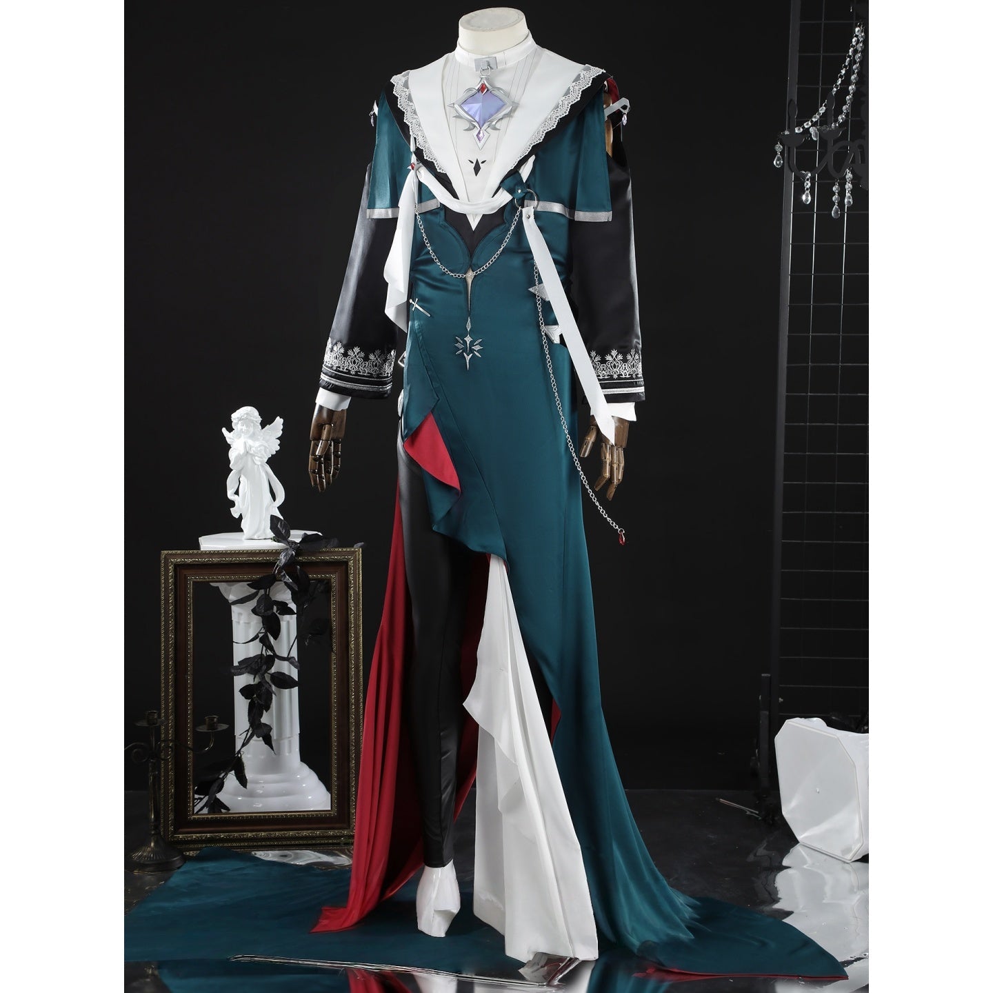 NU: Carnival Blanc - Silver Spell Nun Cosplay Costume Full Set - Coscosmos