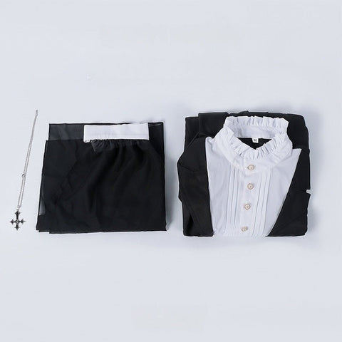 Nun Dress Slim Fit Long Lolita Long Sleeve Dress 2025 Autumn Winter Fashion Elegant - Coscosmos