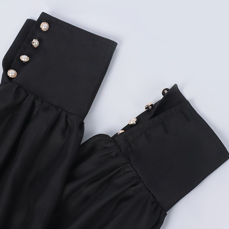 Nun Dress Slim Fit Long Lolita Long Sleeve Dress 2025 Autumn Winter Fashion Elegant - Coscosmos