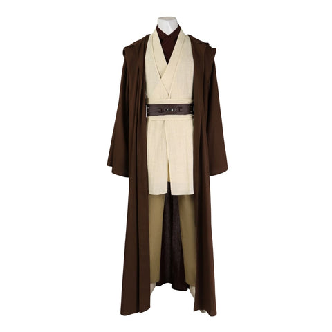 Obi - Wan Kenobi Revenge of the Sith Costume, Star Wars Episode III Jedi Robe Cosplay Full Set - Coscosmos