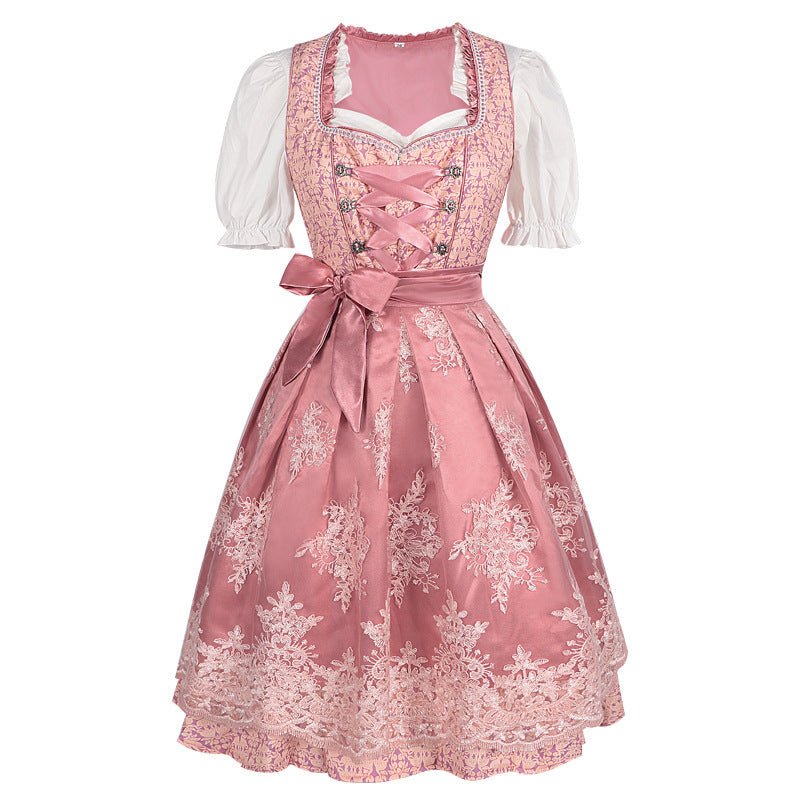 Oktoberfest Bavarian Maid Dress – Traditional German Beer Festival Costume for Women - Coscosmos