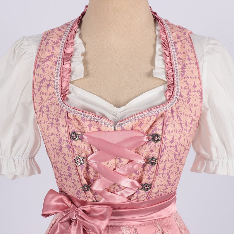 Oktoberfest Bavarian Maid Dress – Traditional German Beer Festival Costume for Women - Coscosmos
