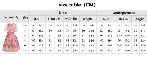 Oktoberfest Bavarian Maid Dress – Traditional German Beer Festival Costume for Women - Coscosmos