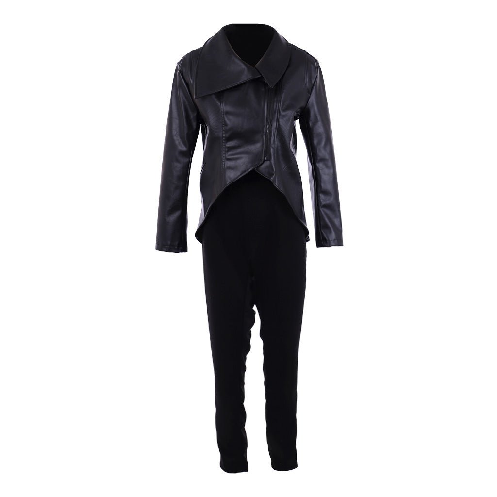 Once Upon a Time Emma Swan Cosplay Costume Women’s Black Jacket and Pants Halloween Carnival Party Suit - Coscosmos