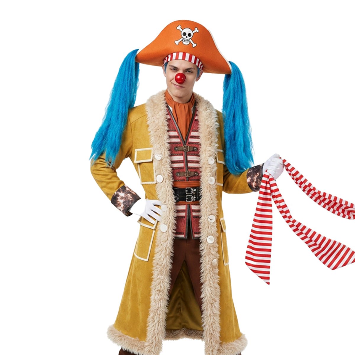 One Piece Buggy the Clown Cosplay Costume - Coscosmos