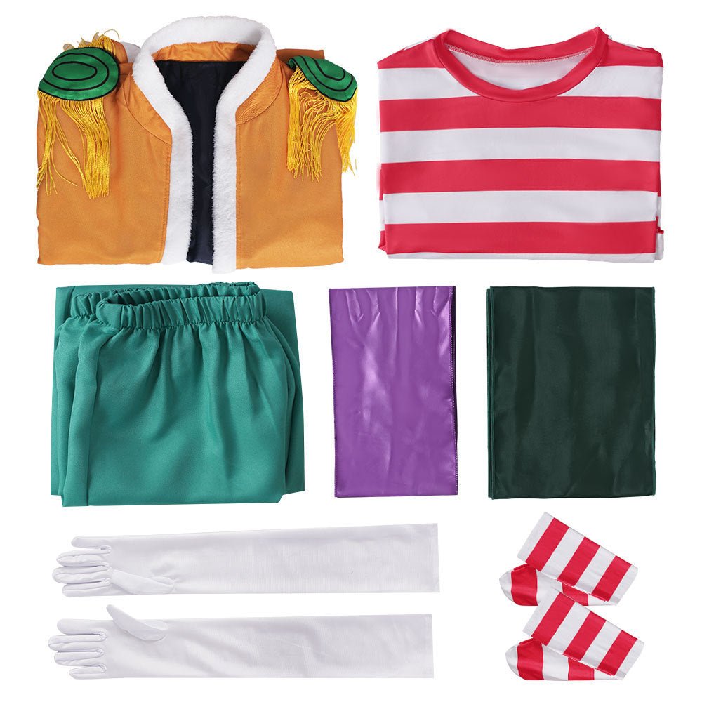 ONE PIECE Buggy the Clown Cosplay Costume Anime Halloween Role Play Outfit - Coscosmos