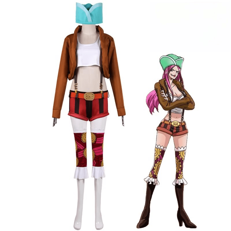 ONE PIECE FILM RED Jewelry Bonney Cosplay Costume Full Set for Anime Fans - Coscosmos