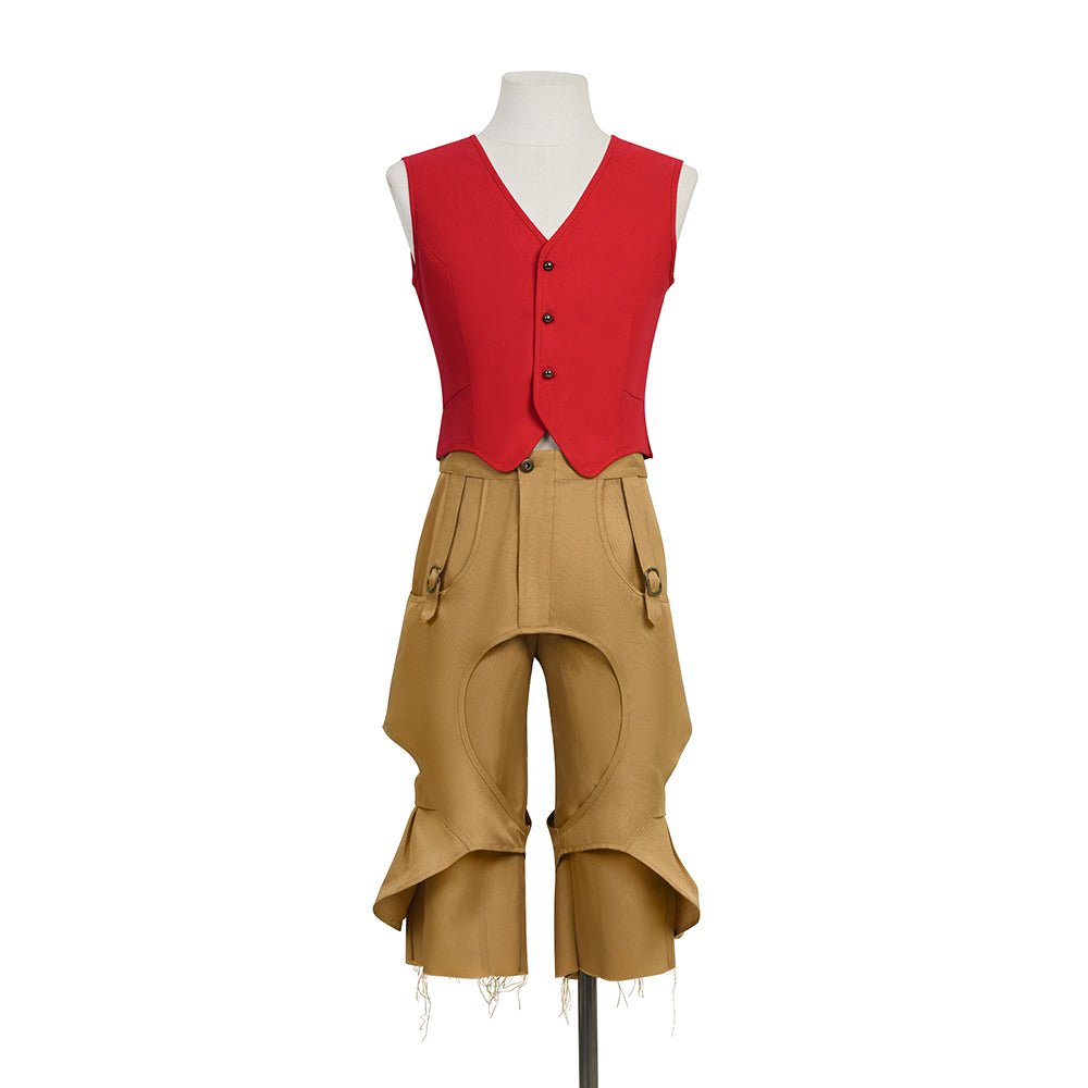 One Piece Live - Action Season 2 Monkey D. Luffy Cosplay Costume - Coscosmos