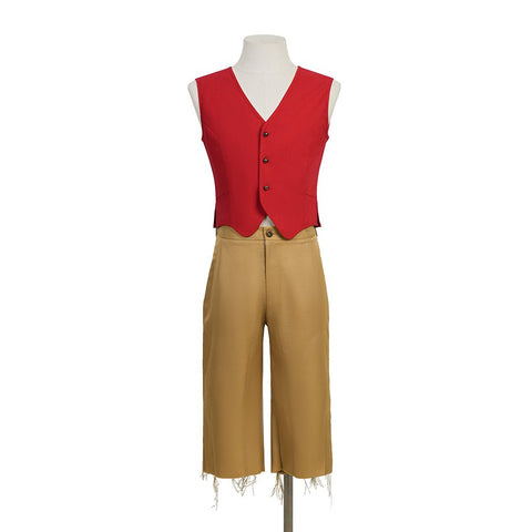 One Piece Live - Action Season 2 Monkey D. Luffy Cosplay Costume - Coscosmos