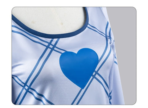 One Piece Live Action Season 2 Nami Blue Heart Cosplay Costume - Coscosmos