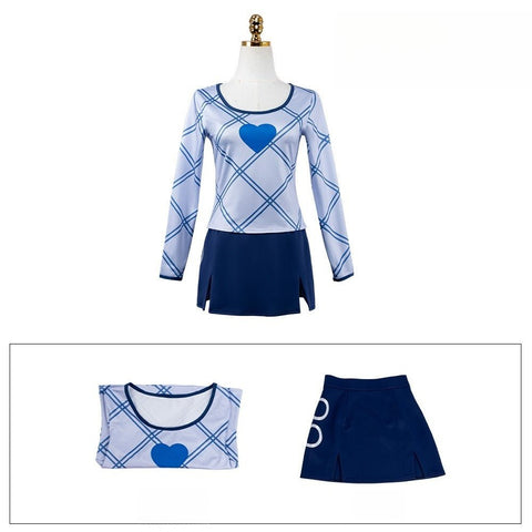 One Piece Live Action Season 2 Nami Blue Heart Cosplay Costume - Coscosmos