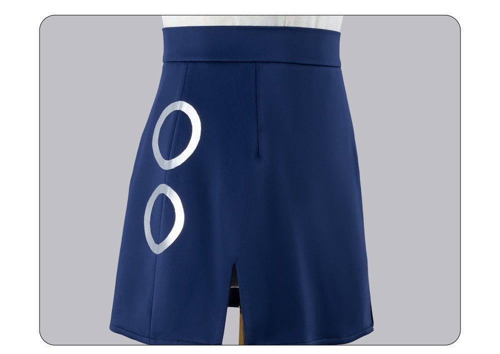 One Piece Live Action Season 2 Nami Blue Heart Cosplay Costume - Coscosmos