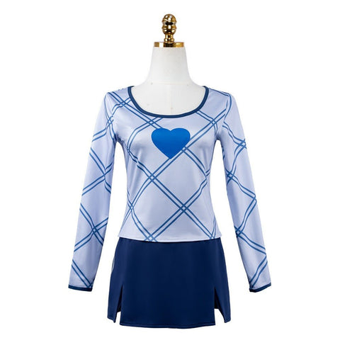 One Piece Live Action Season 2 Nami Blue Heart Cosplay Costume - Coscosmos