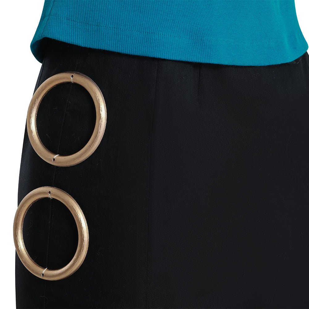 One Piece Live - Action Season 2 - Nami (Blue Short - Sleeve) Complete Costume Set - Coscosmos