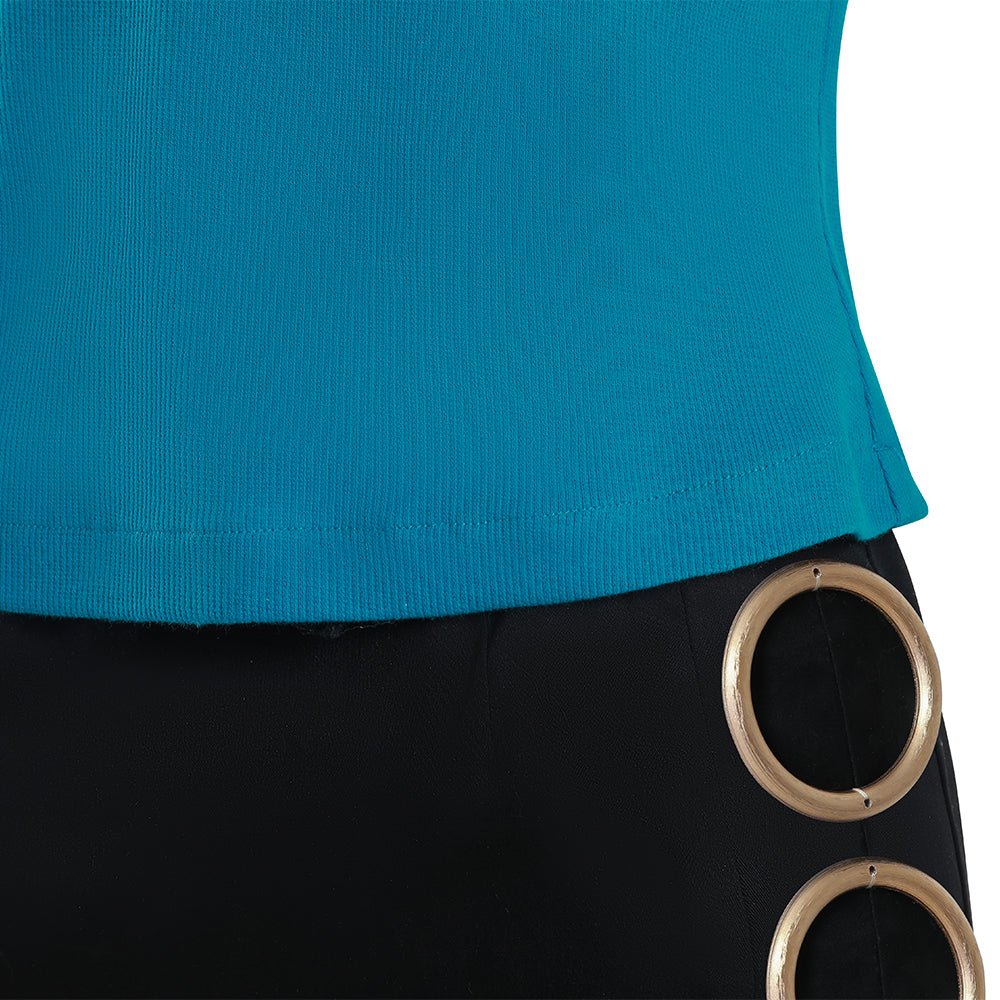 One Piece Live - Action Season 2 - Nami (Blue Short - Sleeve) Complete Costume Set - Coscosmos