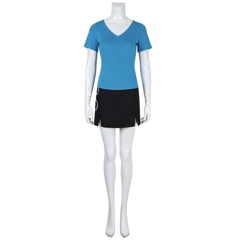 One Piece Live - Action Season 2 - Nami (Blue Short - Sleeve) Complete Costume Set - Coscosmos